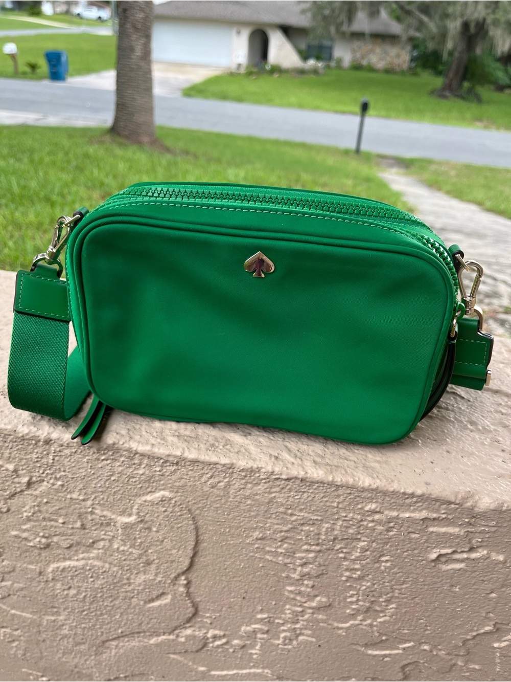 Kate Spade Green Crossbody Camera Bag - Women's Shoulder Bag